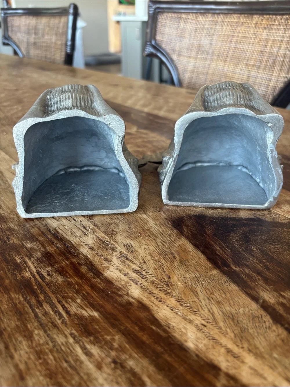 Z Gallerie Silver Bulldog Bookends